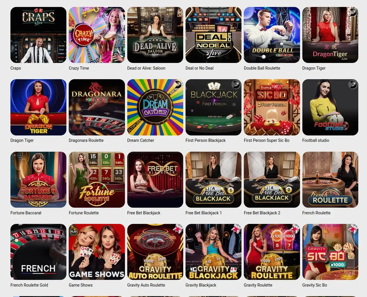 Viperwin Online Casino Spielübersicht